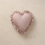 Heart Ruffle Pillow | Swiss Dot