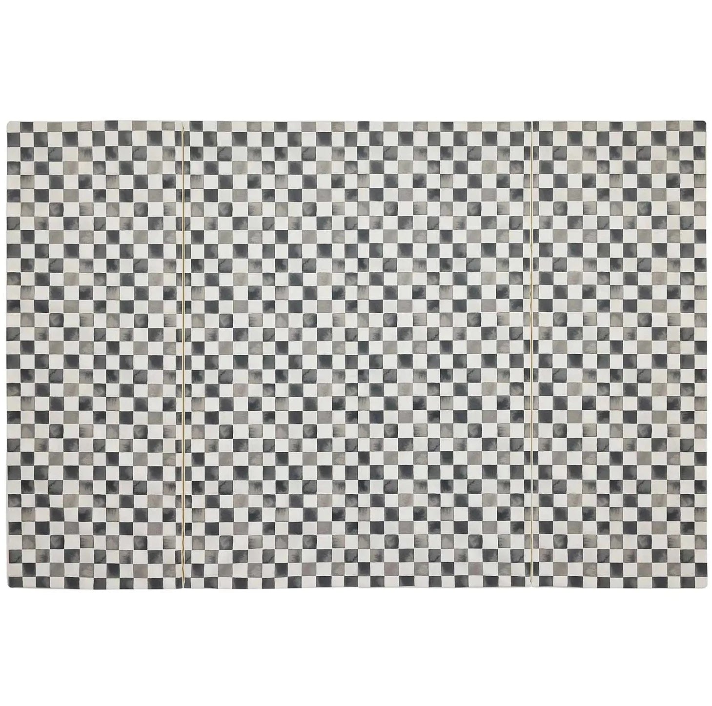 Tuxedo black and white checker print tumbling mat 