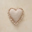 Heart Ruffle Pillow | Swiss Dot