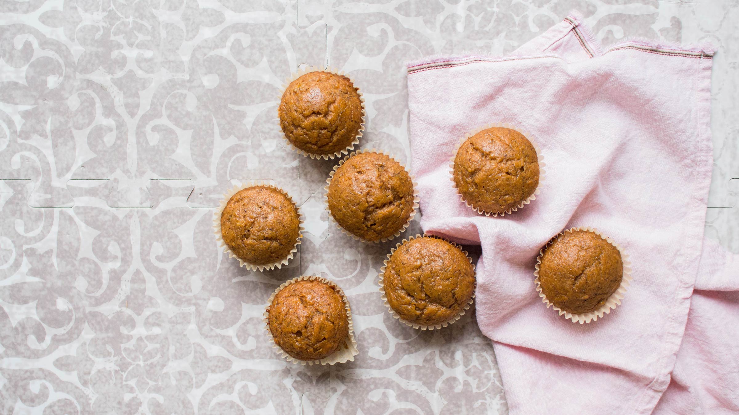 Easy (but delicious) Banana Pumpkin Muffins with Addie