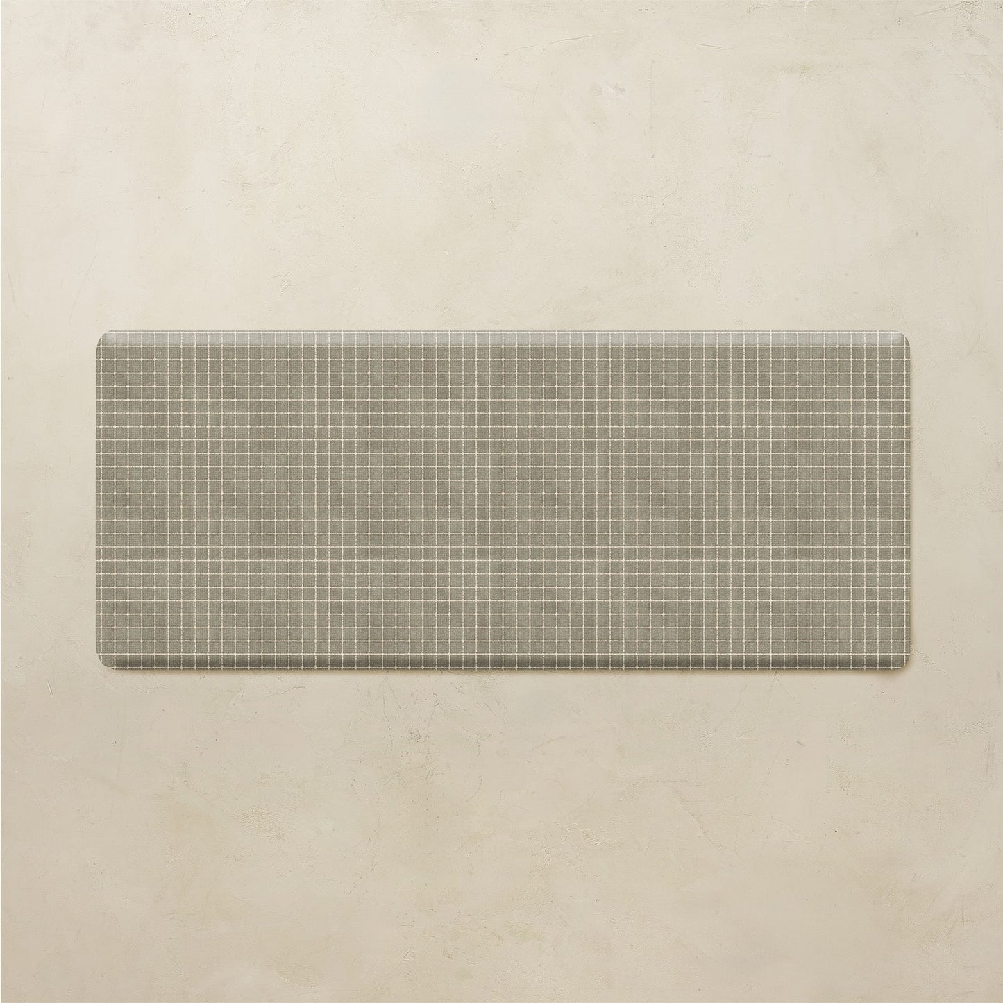 Rectangular metal grid on a beige background