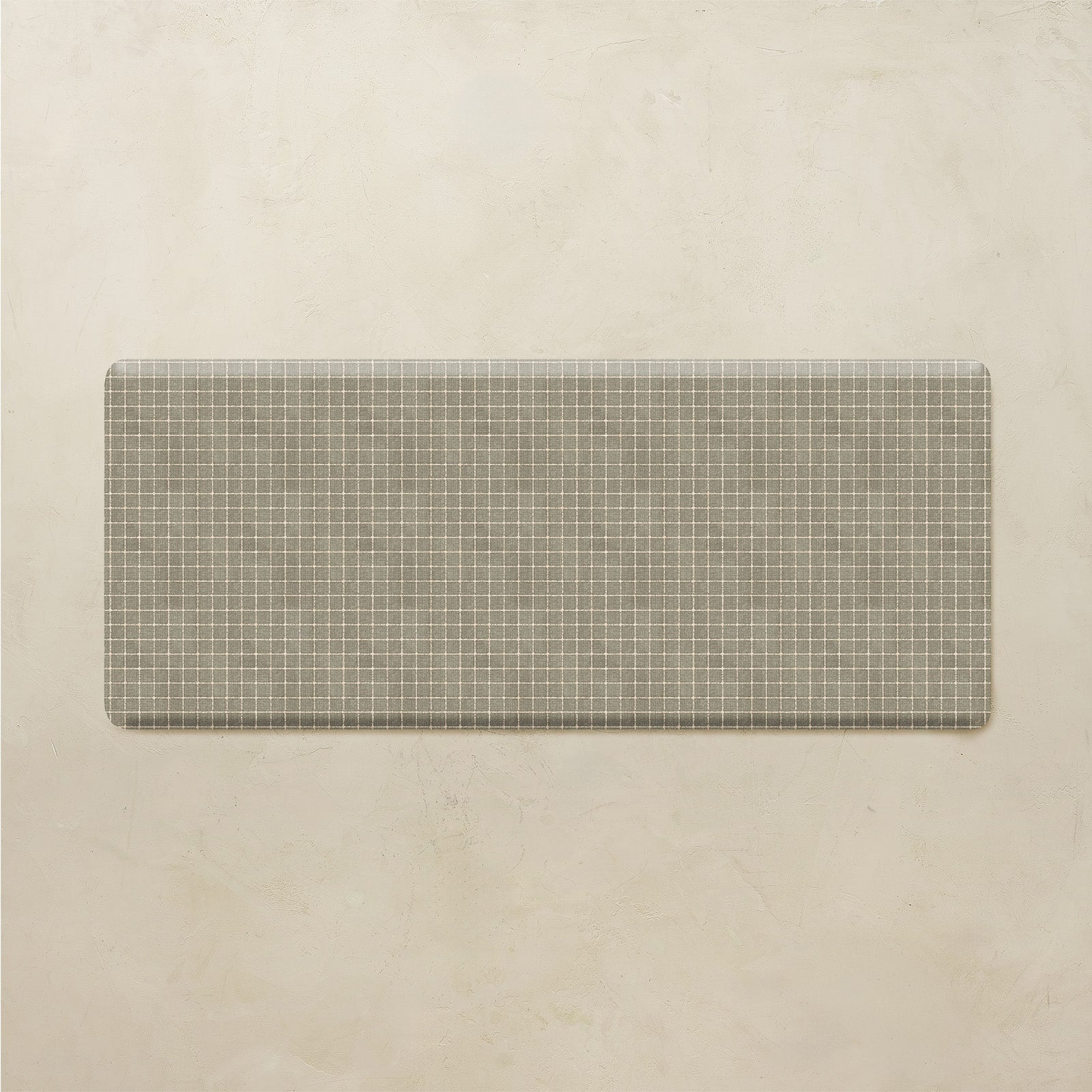 Rectangular metal grid on a beige background