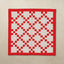 Quilted Mat | Irish Chain - Scarlet