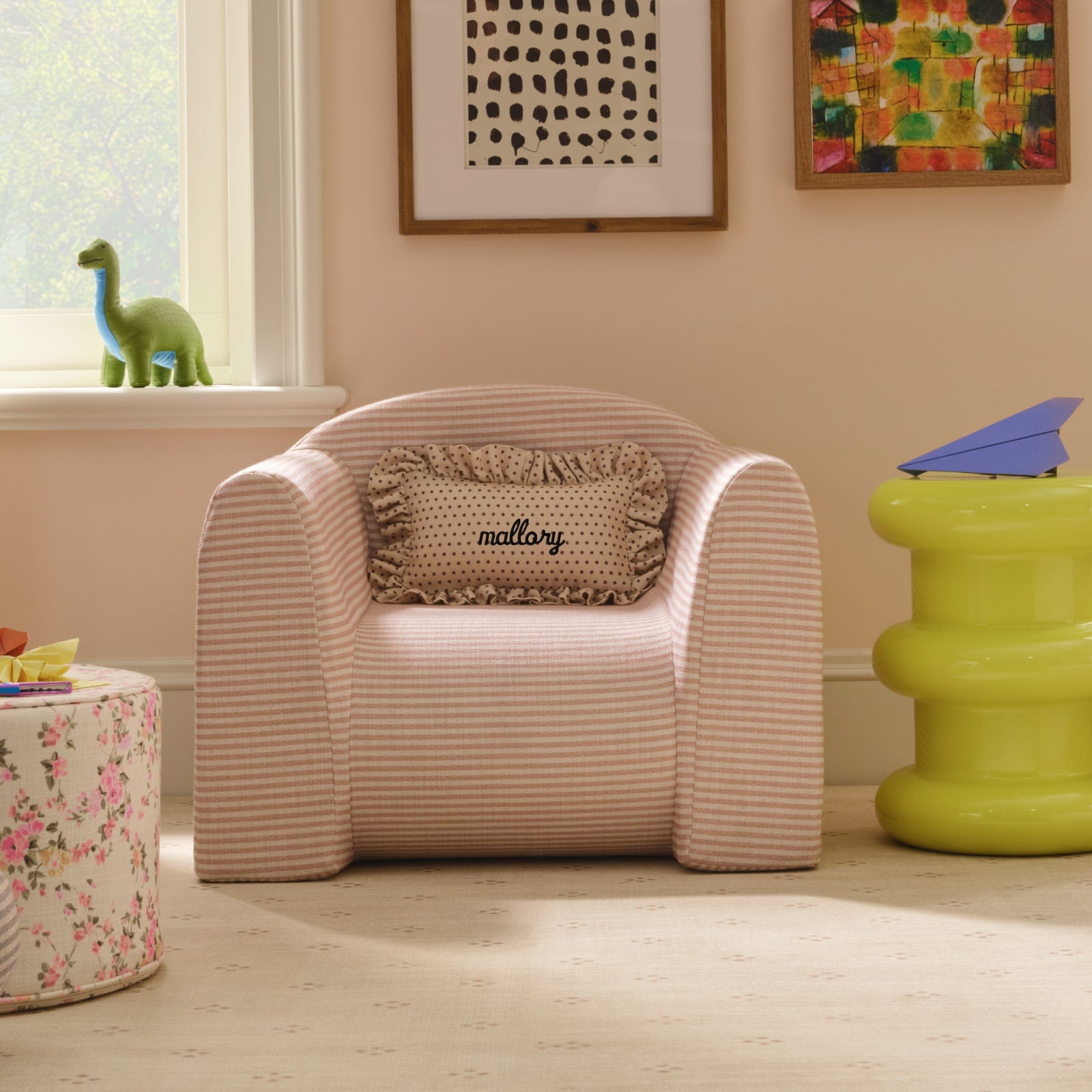 Mini Ruffle Pillow | Swiss Dot