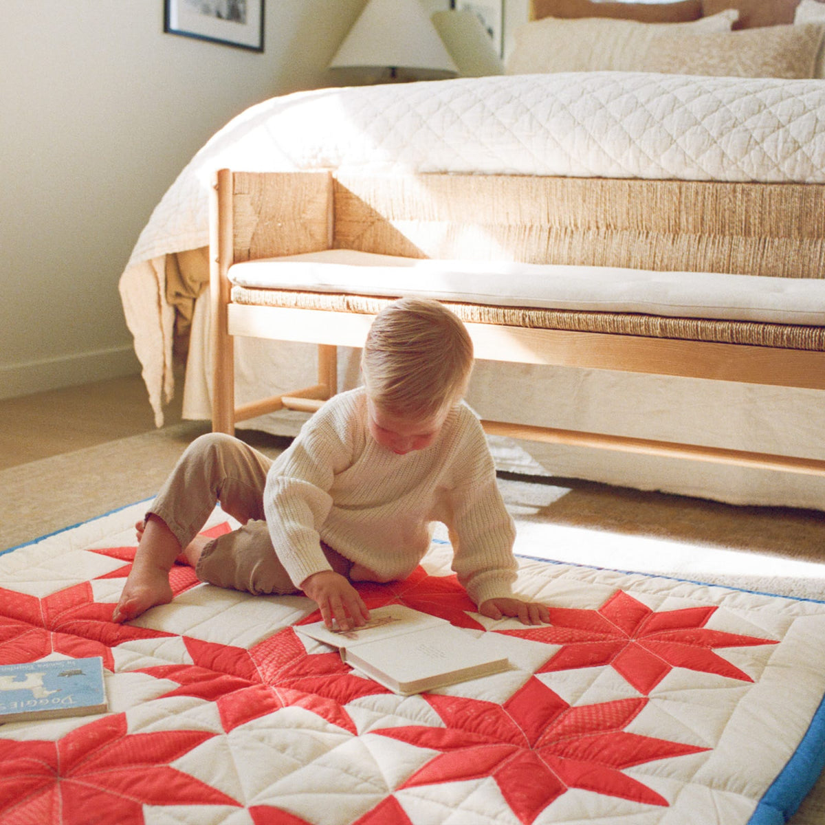 Quilted Mat | Solstice - Crimson