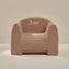 Striped chair with 'Jace' branding on a beige background
