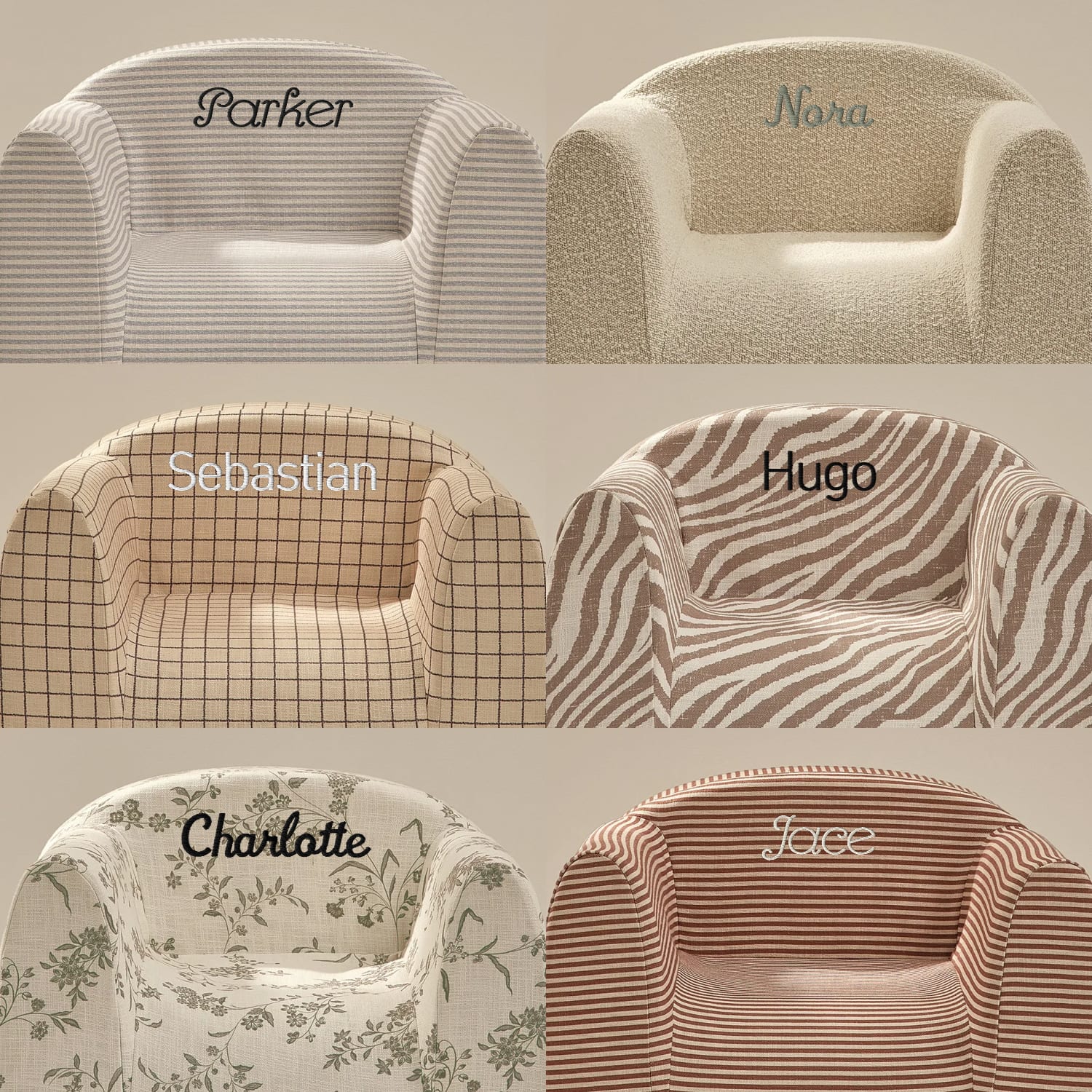 ノア♥ヴィンテージデカールbabyチェア Play Chair | Gingham – House of Noa