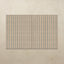 Rectangular tumbling mat with vertical stripes on a beige background