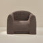 Striped armchair on a neutral background