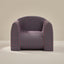 Plaid-patterned armchair on a beige background