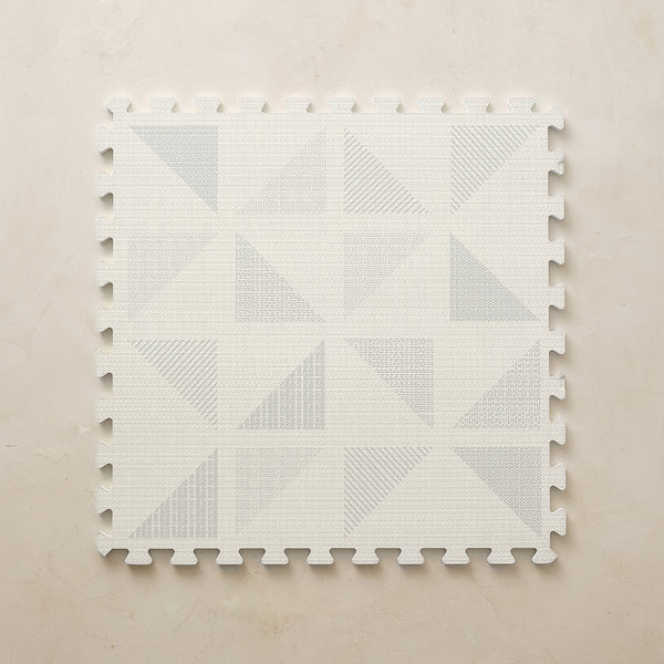 White Geometric Foam Play Mat - Gallery in Terrazzo | House of Noa