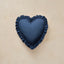 Heart Ruffle Pillow | Swiss Dot