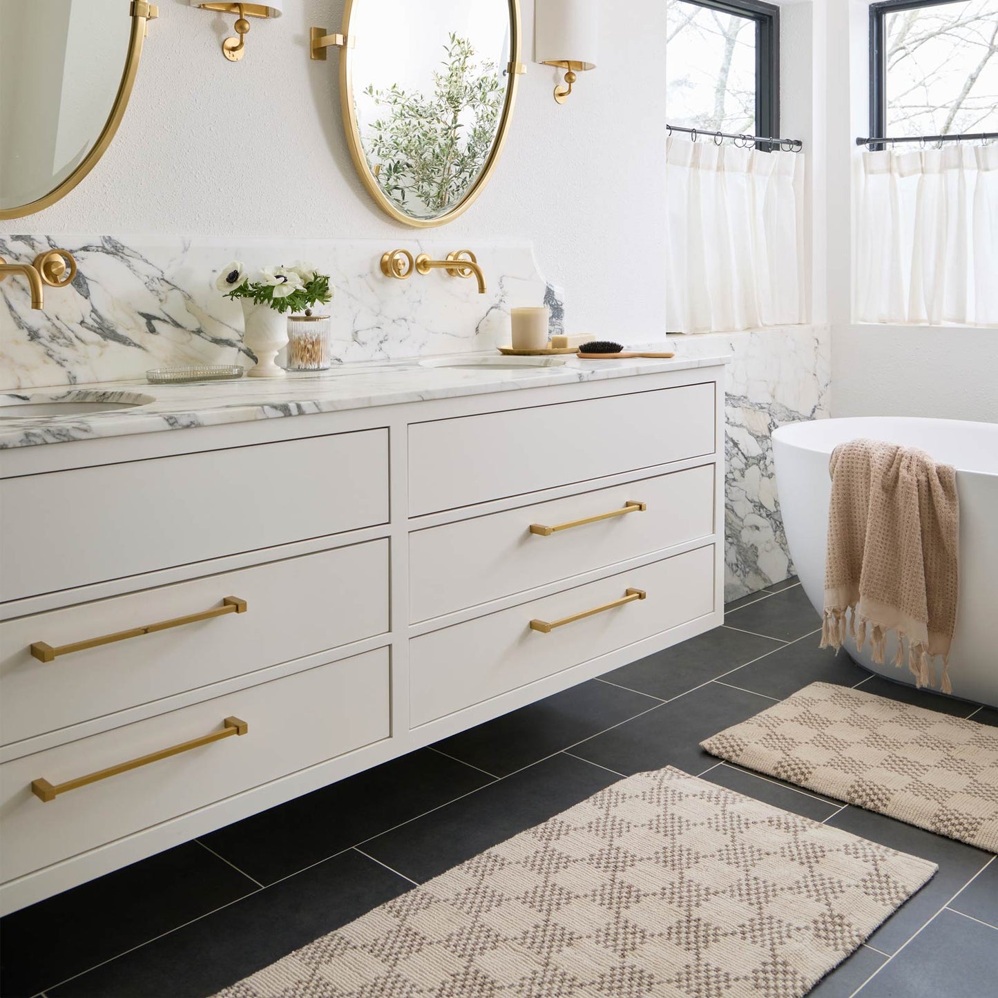 Comfy Bath Mat | Checks