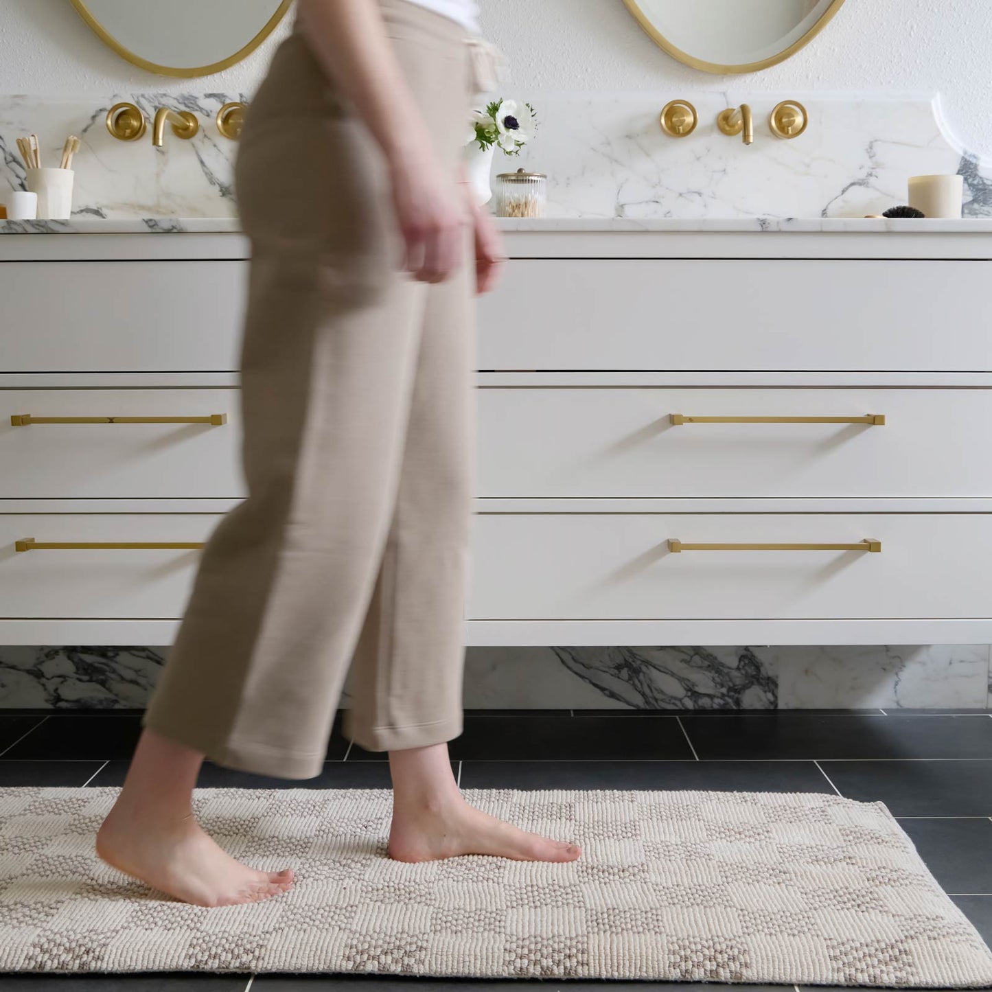Comfy Bath Mat | Checks