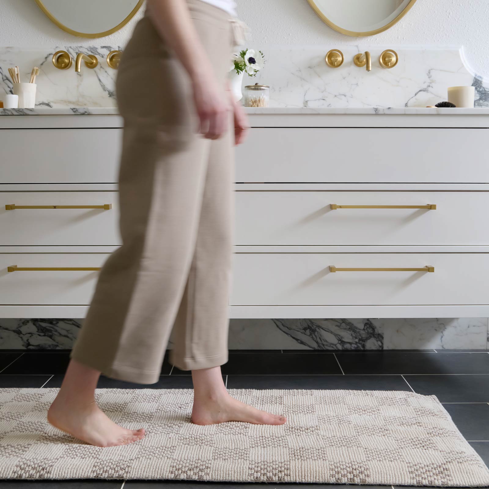 Comfy Bath Mat | Checks