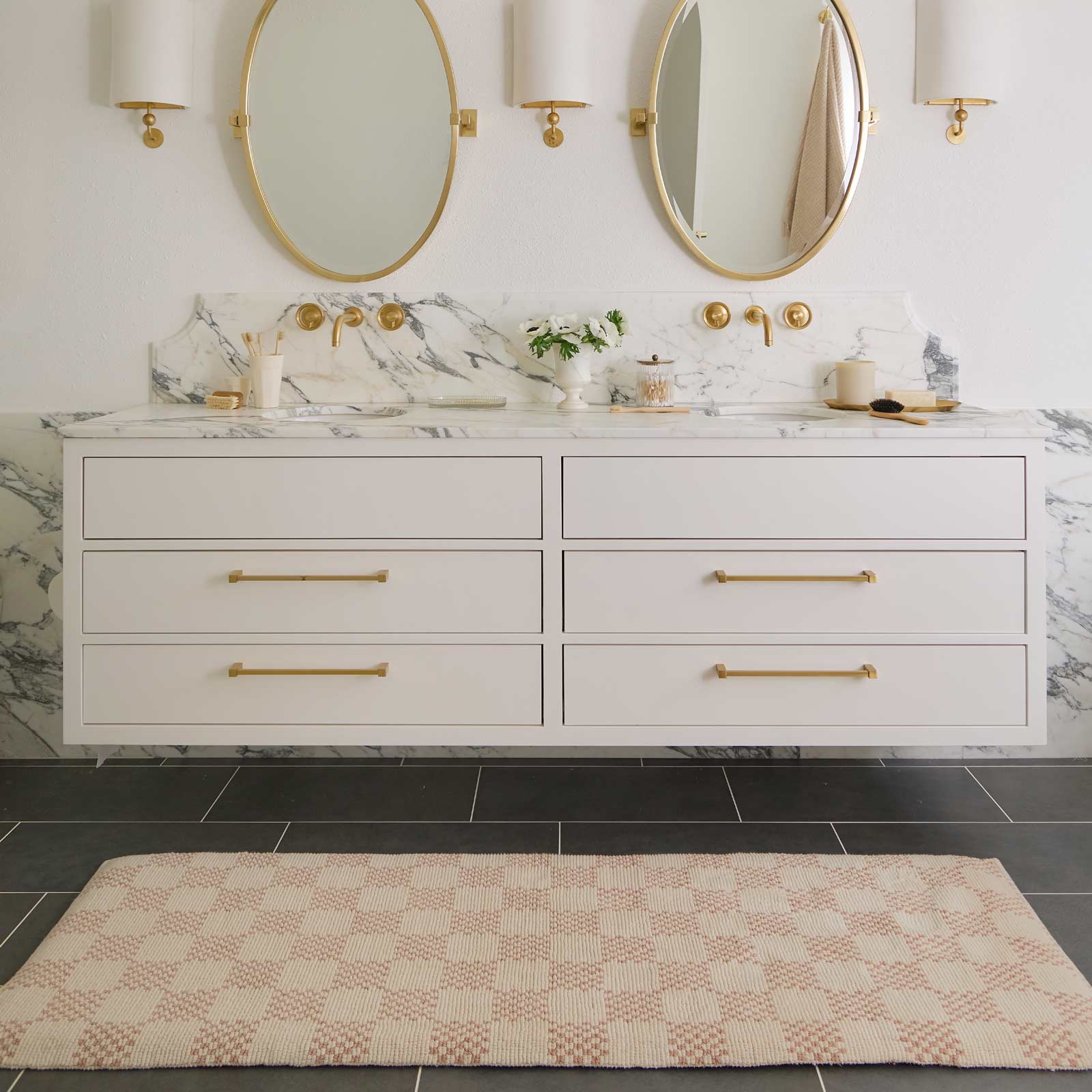 Comfy Bath Mat | Checks