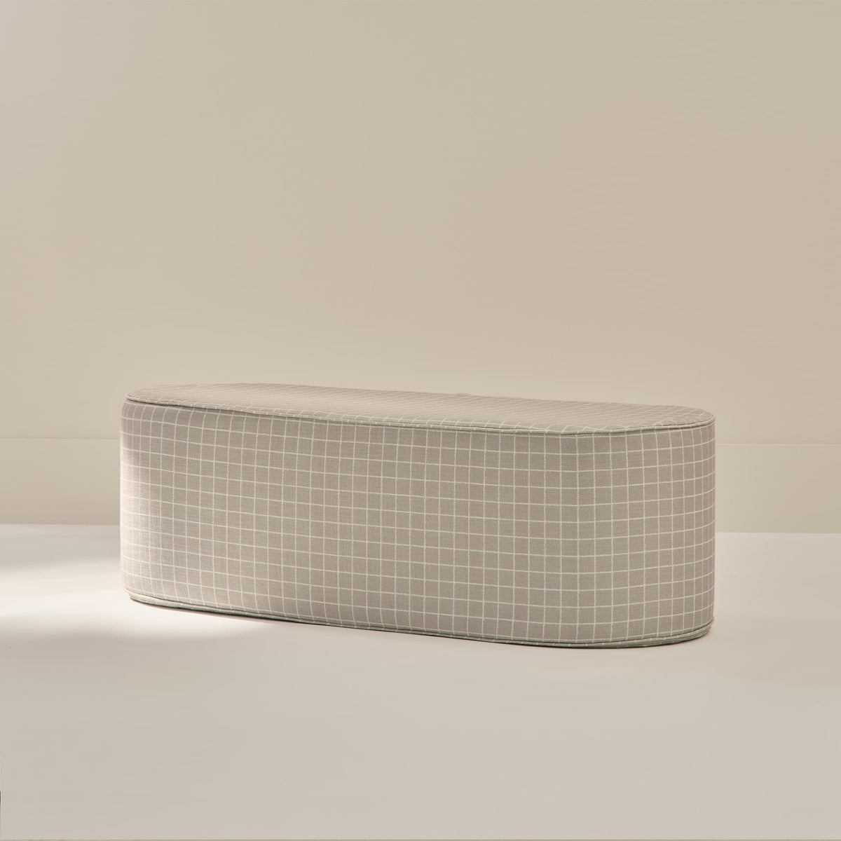 Neutral Striped Coffee Table | Grid in Coconut & Stone | House of Noa