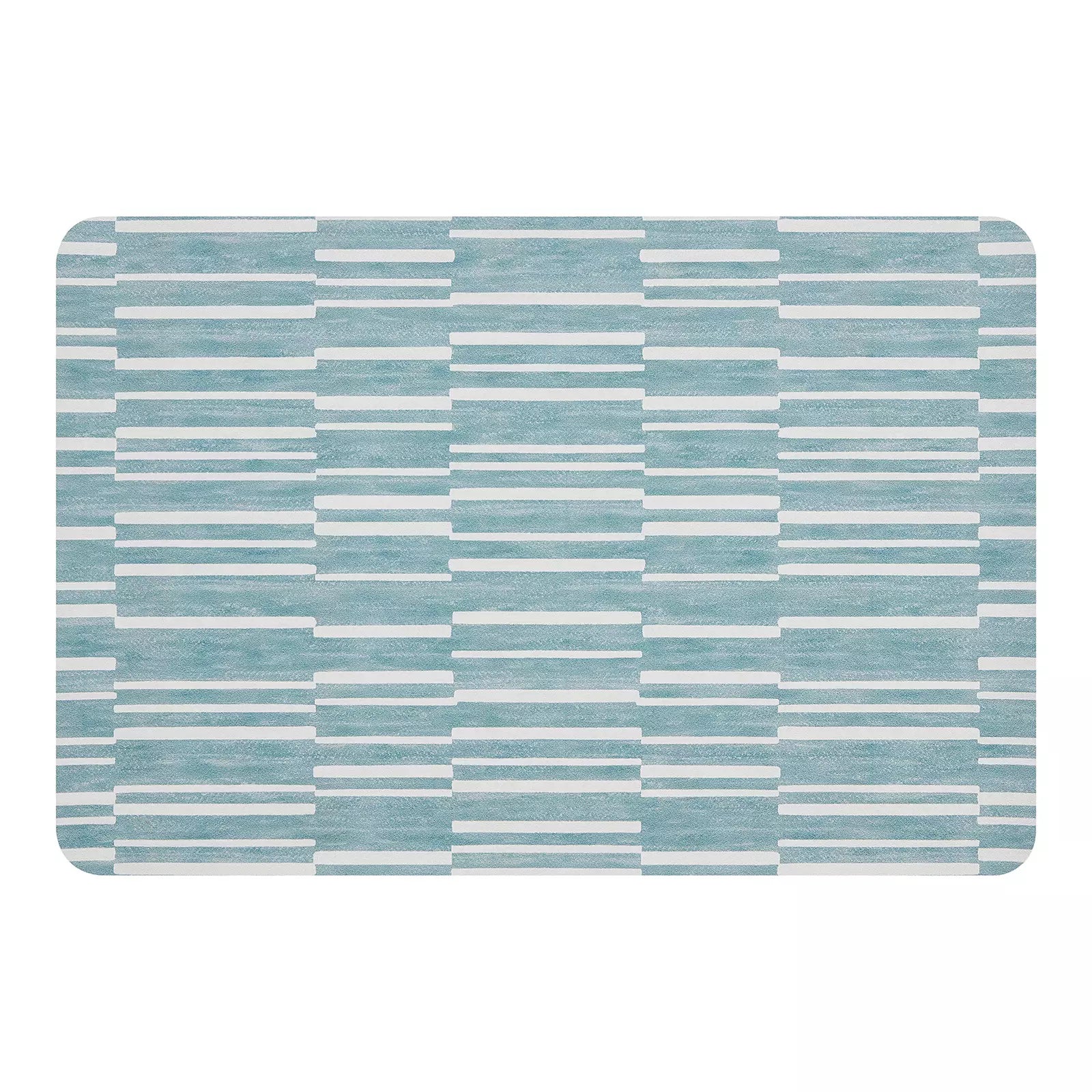 Nara Turquoise Blue Striped place mat