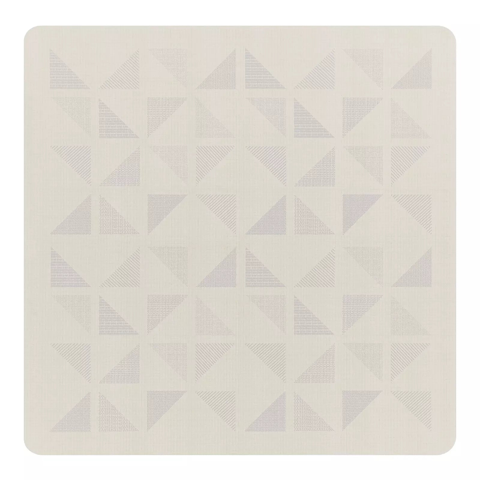 Terrazzo cream geometric high chair mat